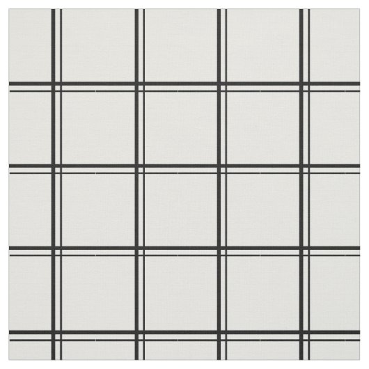 Wit venster Plaid Stof (Swatch)