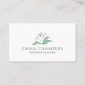 Wit-ventilator voor bruiloft visitekaartje (Voorkant)
