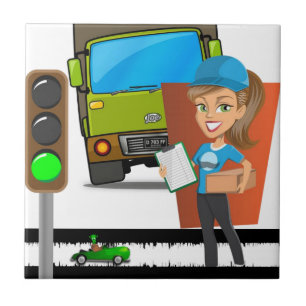 Wit-verkeerslichtgeleider voor keramische Tegel Tegeltje