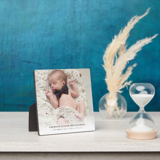 Wit verloop Nieuwe Baby Photo Display Ontwerp Fotoplaat (Insitu)