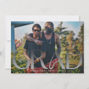 Wit Vervagen Afstudeerder Modern Photo Uni Aankondiging