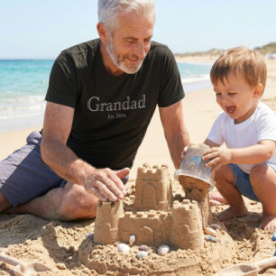 Wit Vet Minimal Opa Gevestigd T-shirt