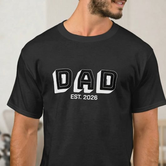Wit Vet Varsity Gevestigd Vader Ontwerp T-shirt