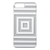 Wit vierkant geometrisch Case-Mate iPhone case (Achterkant)