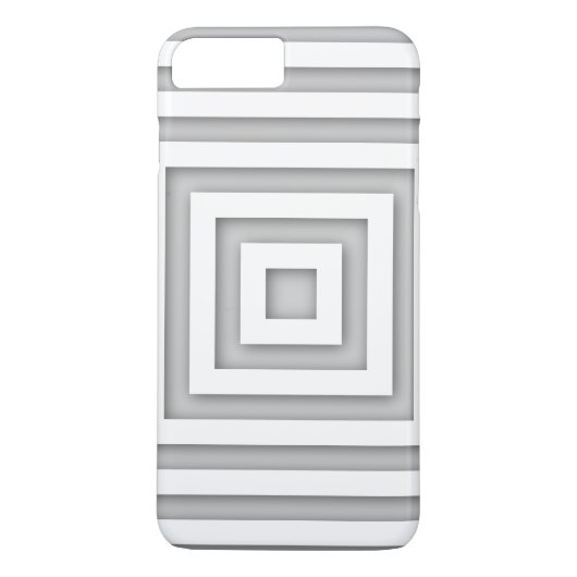 Wit vierkant geometrisch Case-Mate iPhone case (Achterkant)