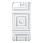 Wit vierkant geometrisch Case-Mate iPhone case (Achterkant)