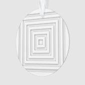 Wit vierkant geometrisch ornament (voorkant)