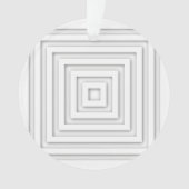 Wit vierkant geometrisch ornament (voorkant)