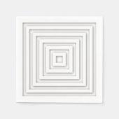Wit vierkant geometrisch servetten (Voorkant)