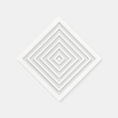 Wit vierkant geometrisch servetten (Hoek)