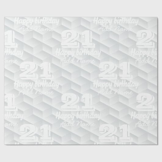 Wit vierkant met reliëf cadeaupapier (Vlak)