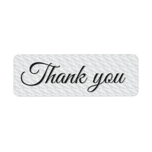 Wit vierkant met reliëf etiket