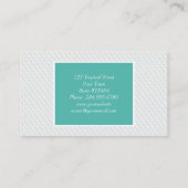 Wit vierkant met reliëf visitekaartje (Achterkant)