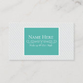 Wit vierkant met reliëf visitekaartje (Voorkant)