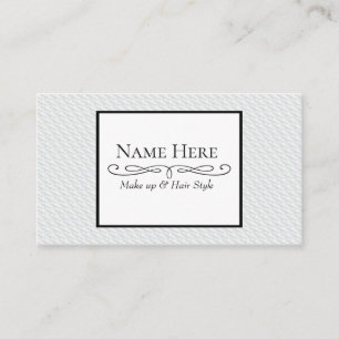 Wit vierkant met reliëf visitekaartje