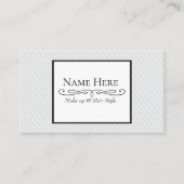 Wit vierkant met reliëf visitekaartje (Voorkant)