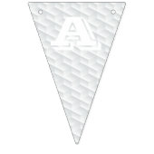 Wit vierkant met reliëf vlaggetjes (Derde vlag)