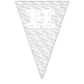 Wit vierkant met reliëf vlaggetjes (Tweede vlag)