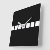 Wit vierkant ontwerp vierkante klok (Hoek)