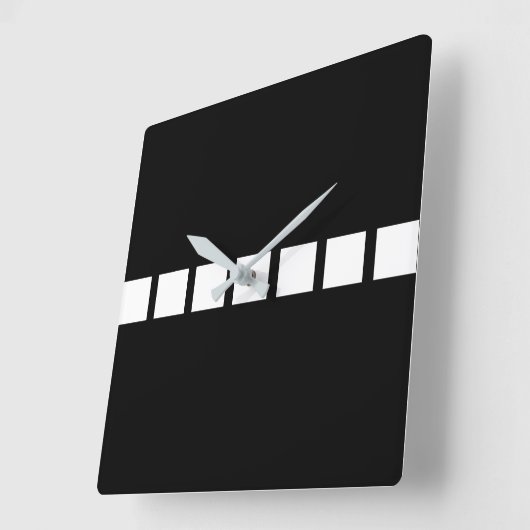 Wit vierkant ontwerp vierkante klok (Hoek)