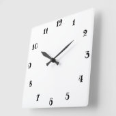 Wit Vierkante Klok (Hoek)