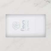 Wit Visitekaartje met Roos (Voorkant)