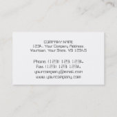 Wit visitekaartje van B & W-pc-reparaties (Achterkant)