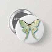 wit vlinderontwerp ronde button 5,7 cm (Voorkant /achterkant)