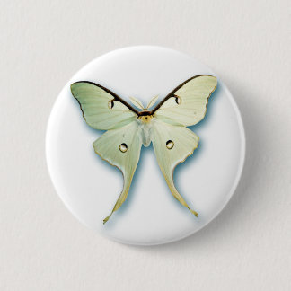 wit vlinderontwerp ronde button 5,7 cm
