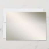 Wit-vogels bruiloft Cockatau Green Leaves Rustic Kaart (Achterkant)