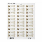 Wit Vogels Retouradreslabel Etiket (Full Sheet)