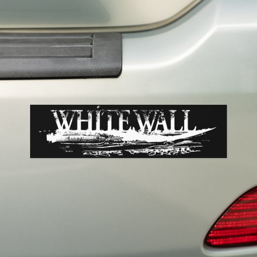 WIT WALL IMPRINT Bumper Bumpersticker (Op auto)