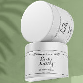 Wit waterdicht body boter label waterfles etiket