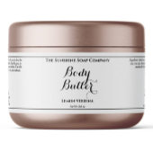 Wit waterdicht body boter label waterfles etiket