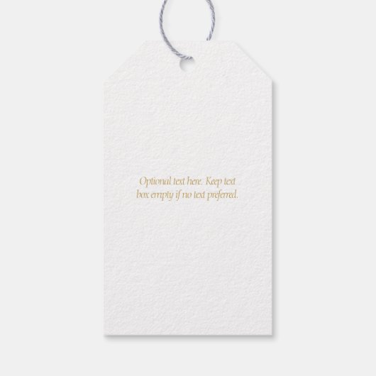 Wit | Waterverf Magnolia Dank u bruiloft Cadeaulabel (Achterkant)