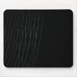 Wit Web met zwarte achtergrond Muismat