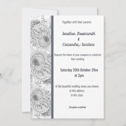 WIT-WEDING VAN WIT-WEDING VAN HET ROOS KAART (Voorkant)