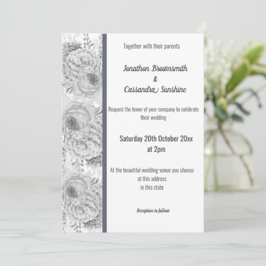 WIT-WEDING VAN WIT-WEDING VAN HET ROOS KAART (Staand voorkant)