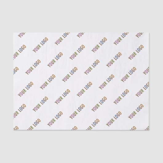 Wit Weefselpapier met Bedrijf Logo Custom Print Tissuepapier (Voorkant)