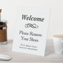 Wit WELKOM Schoenen Uit WiFi