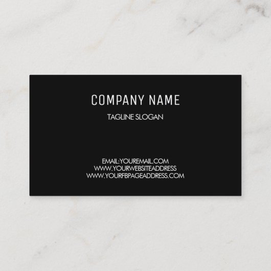 Wit werveling Lijst Visitekaartje (Achterkant)