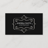 Wit werveling Lijst Visitekaartje (Voorkant)