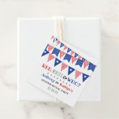 Wit & Wie? 4 juli Geslacht onthullen Partij Bedankjes Labels (In situ)