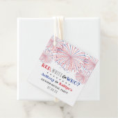 Wit & Wie? 4 juli Geslacht onthullen Partij Bedankjes Labels (In situ)