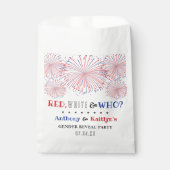 Wit & Wie? 4 juli Geslacht onthullen Partij Bedankzakje (Voorkant)