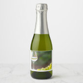 Wit Wijn & Druiven Label Sparkling Wijnetiket (Voorkant)