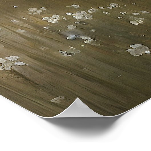 Wit wildbloembeemdschilderij -  poster (Hoek)