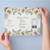 Wit-Winter-Bloem Kerst Chipzak Verpakking Flyer (Hand)