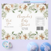 Wit-Winter-Bloem Kerst Chipzak Verpakking Flyer (Enkel)