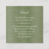 Wit Winterberry Groen Blad Goud Lint Details Informatiekaartje (Voorkant)